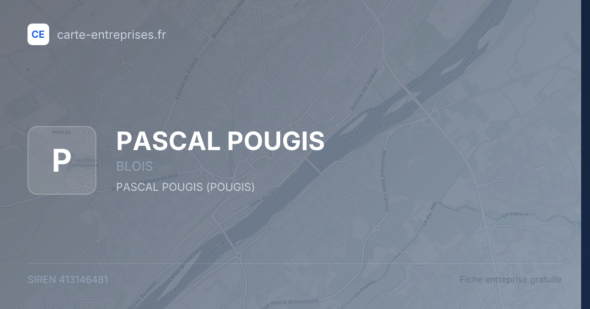 PASCAL POUGIS — 413146481 — fiche entreprise
