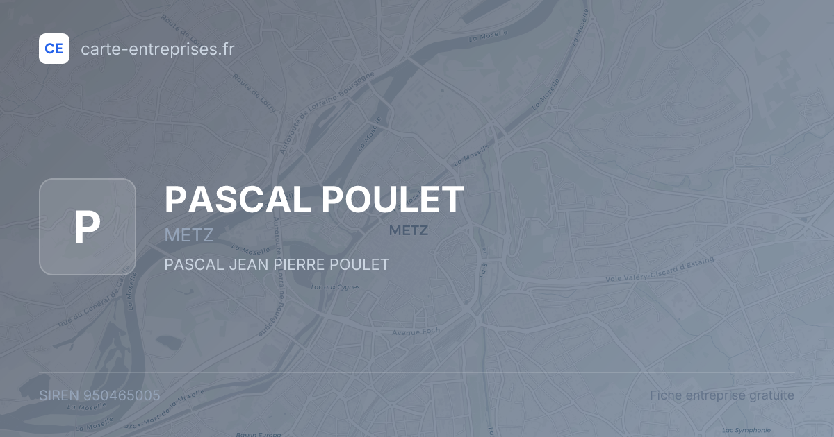 PASCAL POULET — 950465005 — fiche entreprise