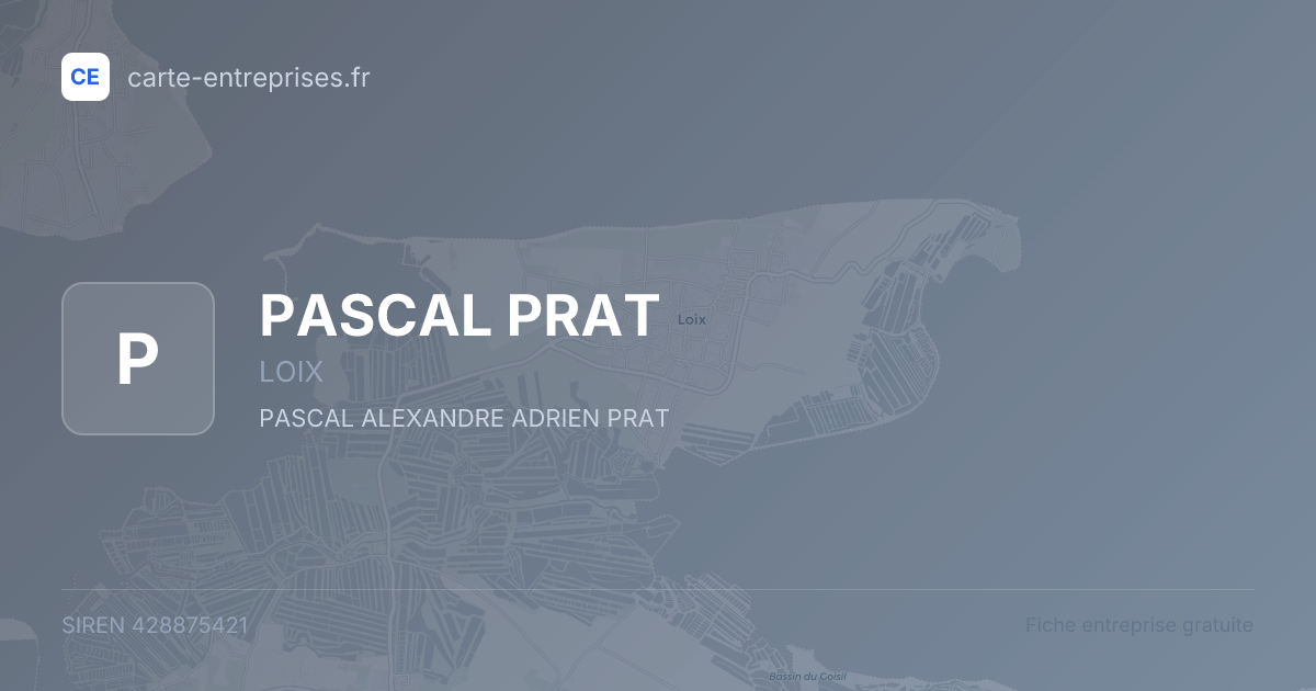 PASCAL PRAT — 428875421 — fiche entreprise
