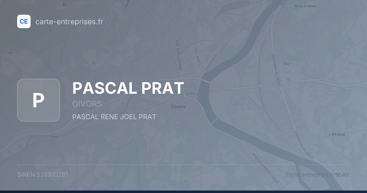 PASCAL PRAT — 528910201 — fiche entreprise