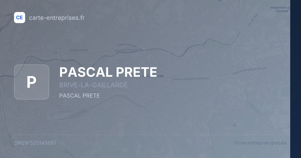 PASCAL PRETE — 520145897 — fiche entreprise