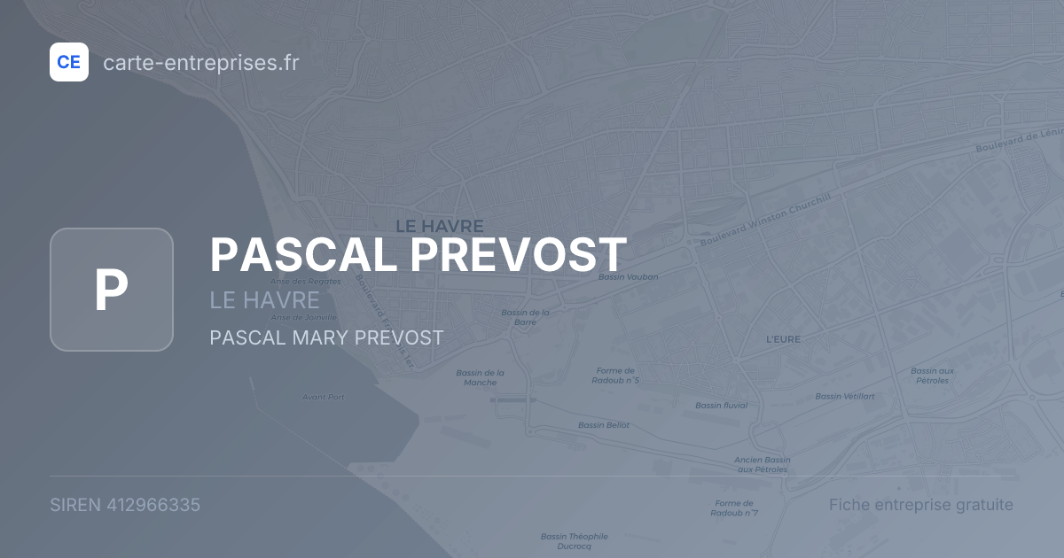 PASCAL PREVOST — 412966335 — fiche entreprise