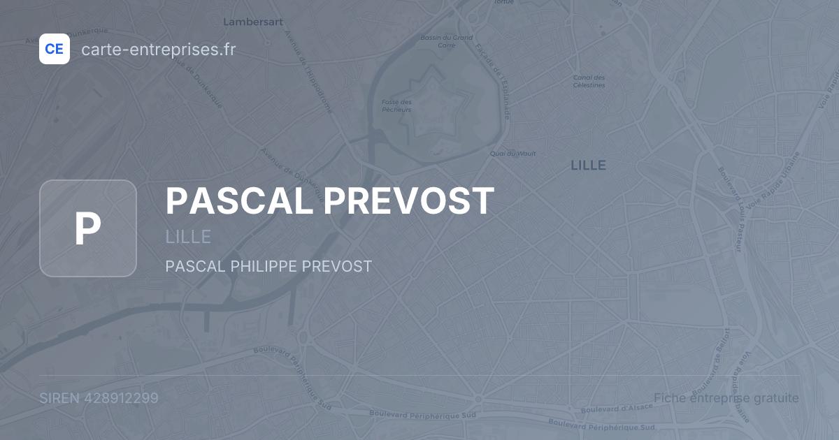 PASCAL PREVOST — 428912299 — fiche entreprise