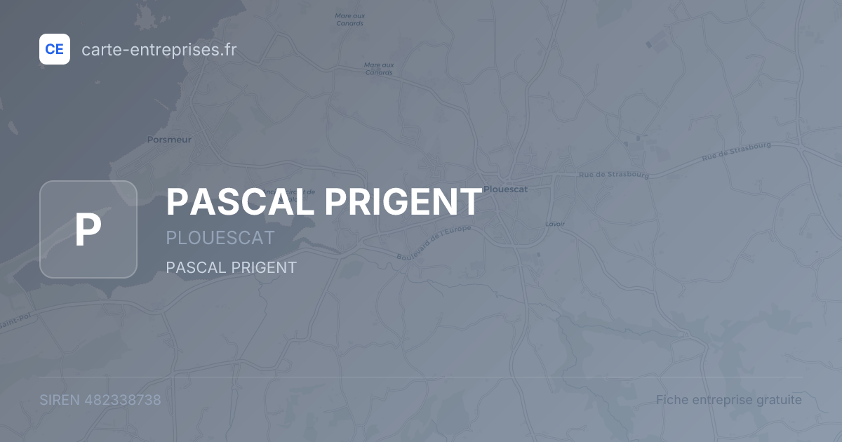 PASCAL PRIGENT — 482338738 — fiche entreprise