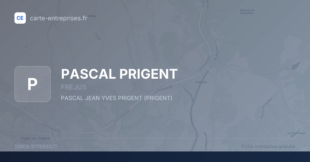 PASCAL PRIGENT — 817889371 — fiche entreprise