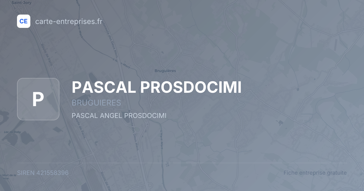 PASCAL PROSDOCIMI — 421558396 — fiche entreprise