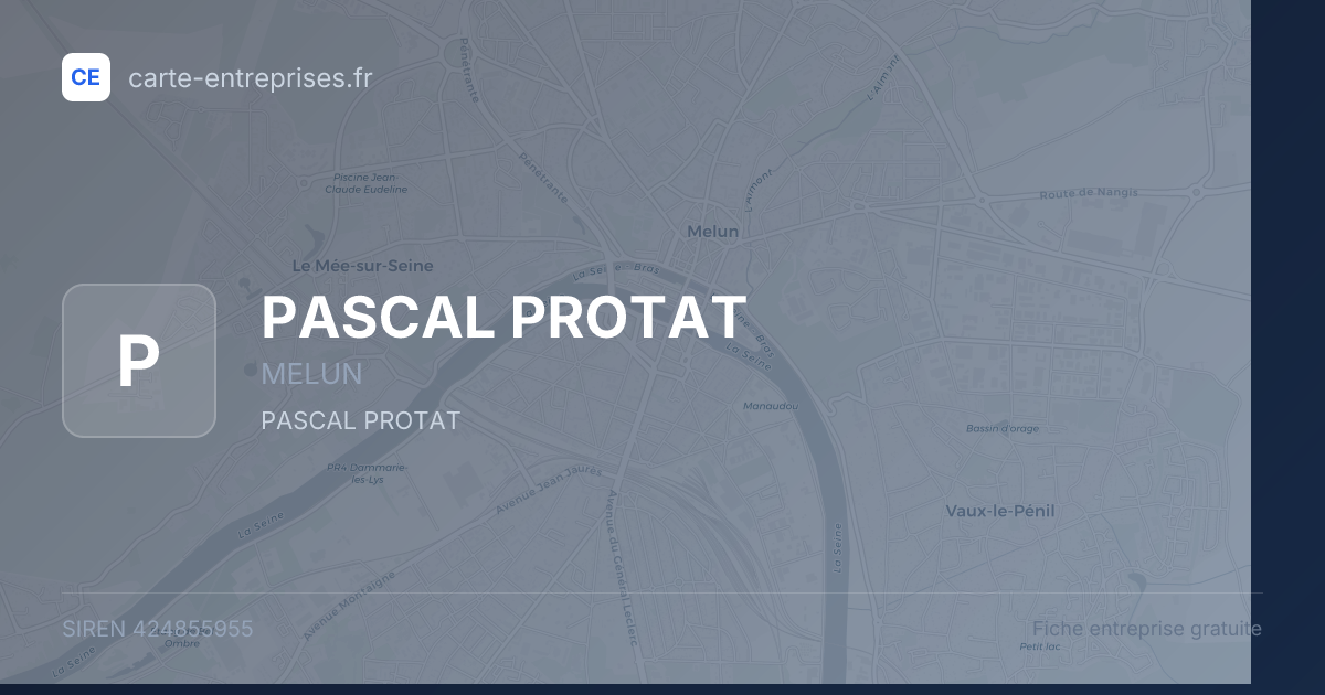 PASCAL PROTAT — 424855955 — fiche entreprise