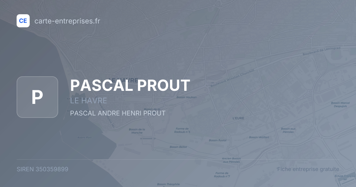 PASCAL PROUT — 350359899 — fiche entreprise