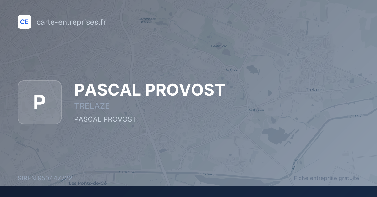 PASCAL PROVOST — 950447722 — fiche entreprise