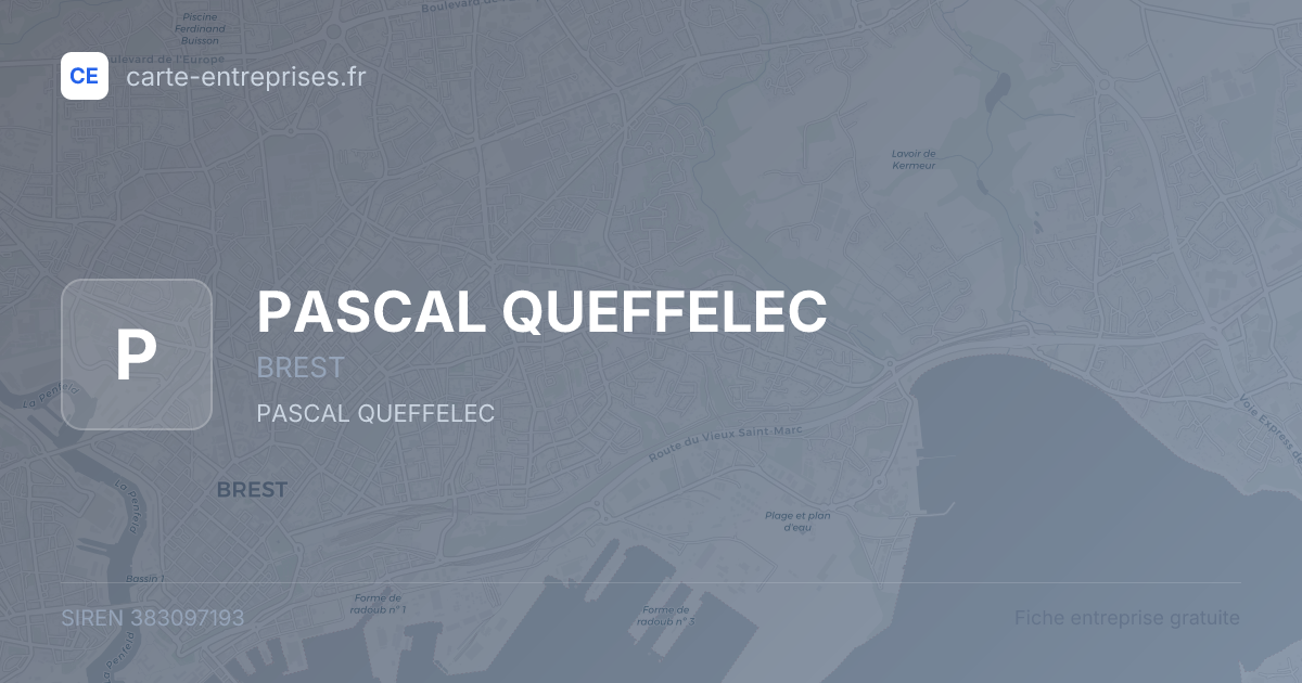 PASCAL QUEFFELEC — 383097193 — fiche entreprise