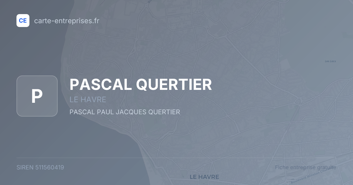 PASCAL QUERTIER — 511560419 — fiche entreprise
