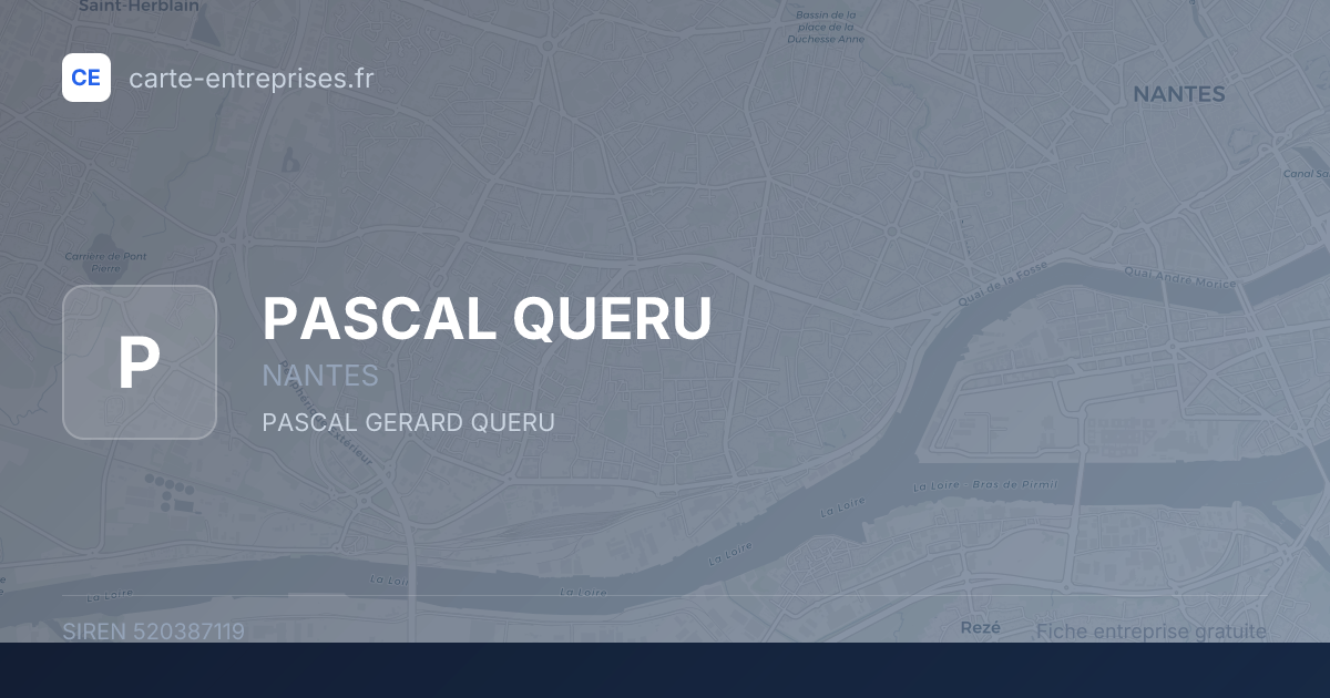 PASCAL QUERU — 520387119 — fiche entreprise