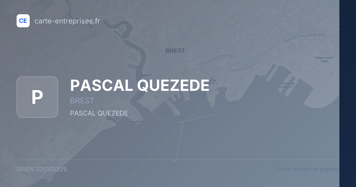 PASCAL QUEZEDE — 325105229 — fiche entreprise