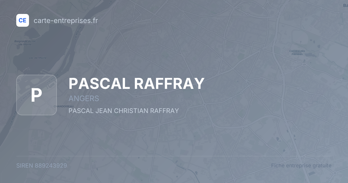 PASCAL RAFFRAY — 889243929 — fiche entreprise