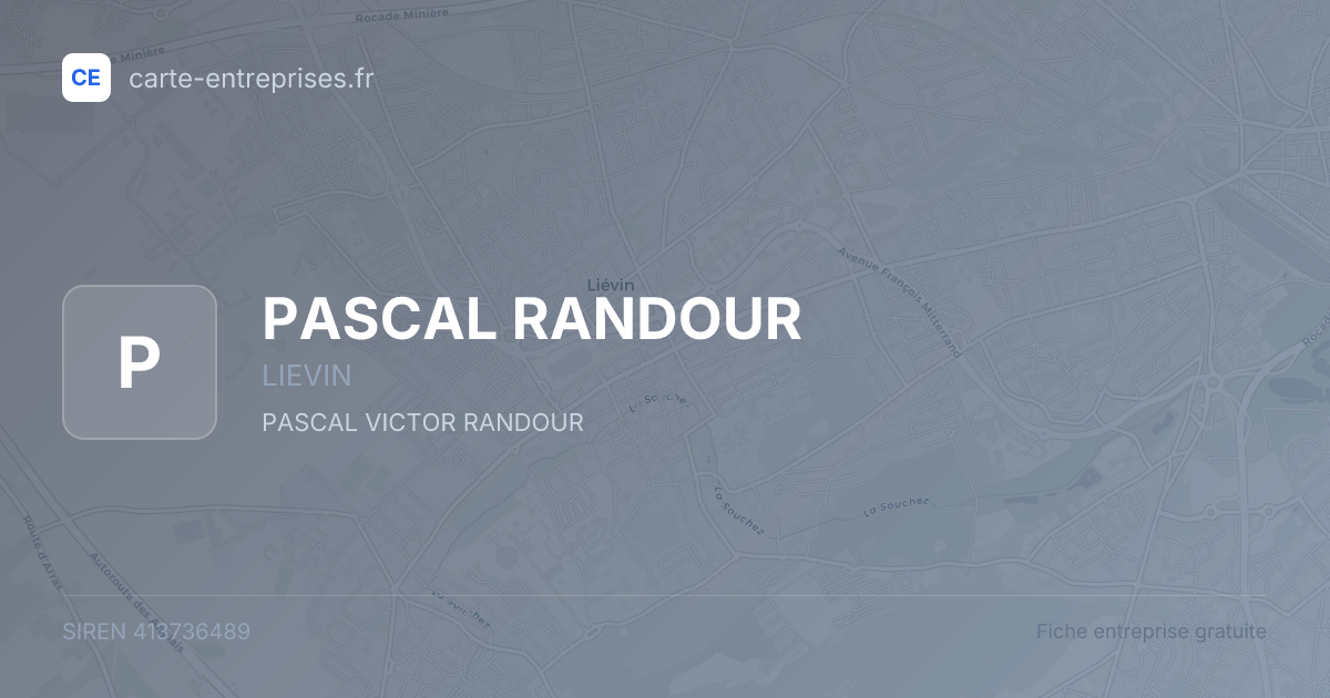 PASCAL RANDOUR — 413736489 — fiche entreprise