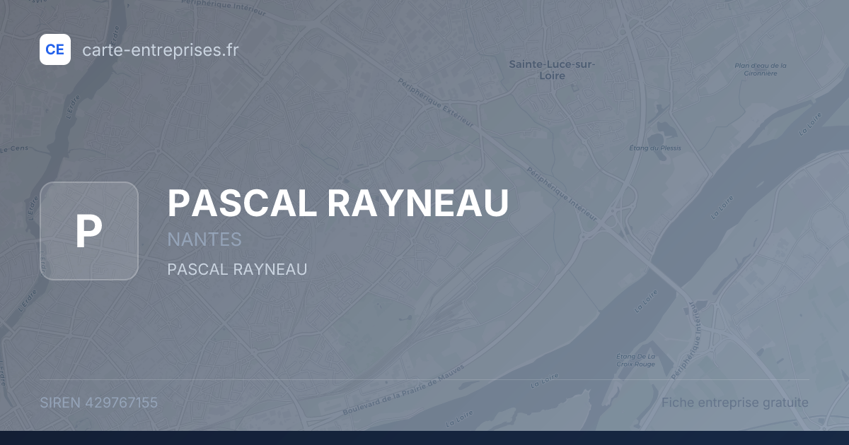 PASCAL RAYNEAU — 429767155 — fiche entreprise