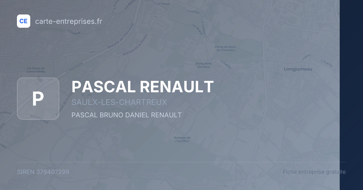 PASCAL RENAULT — 379407299 — fiche entreprise