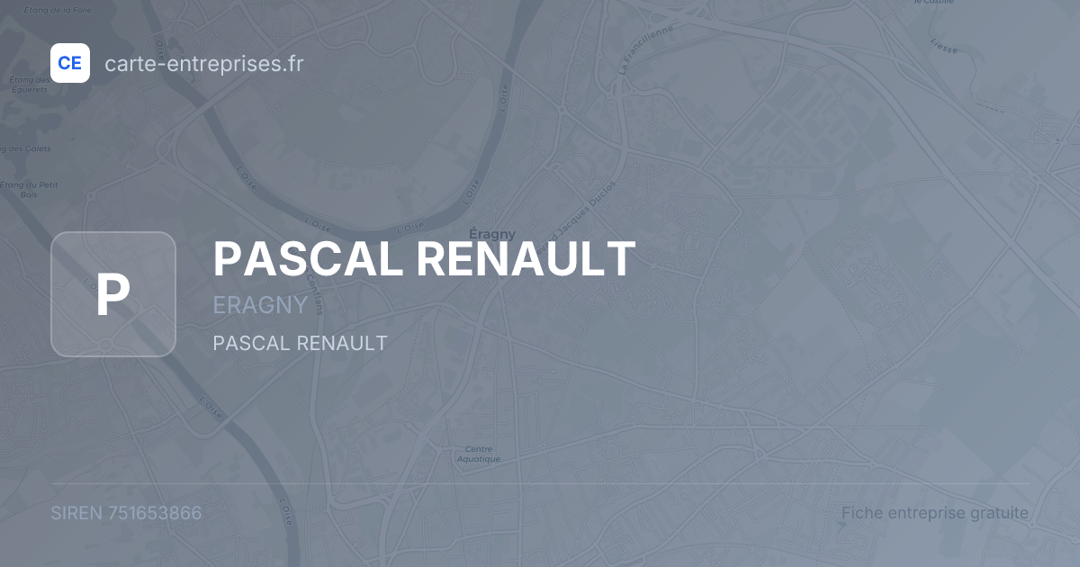 PASCAL RENAULT — 751653866 — fiche entreprise