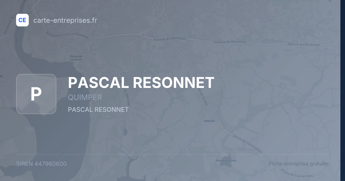 PASCAL RESONNET — 447960600 — fiche entreprise