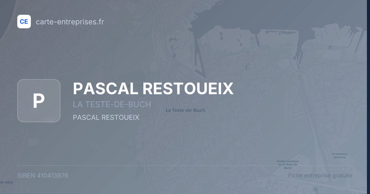 PASCAL RESTOUEIX — 410413876 — fiche entreprise