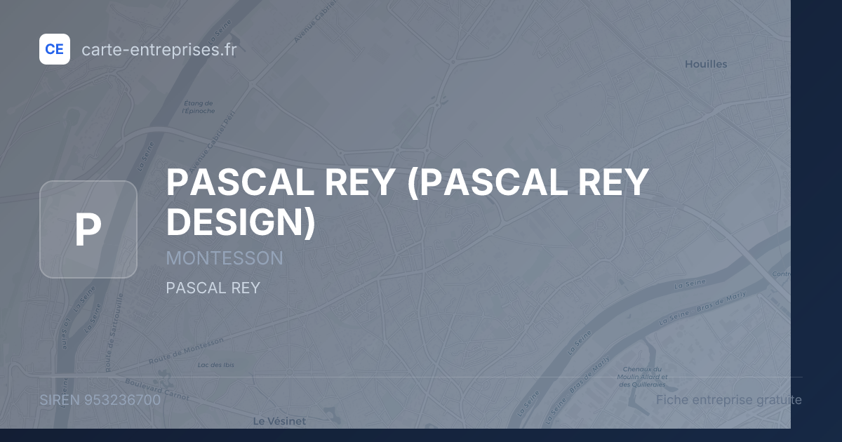 PASCAL REY (PASCAL REY DESIGN) — 953236700 — fiche entreprise