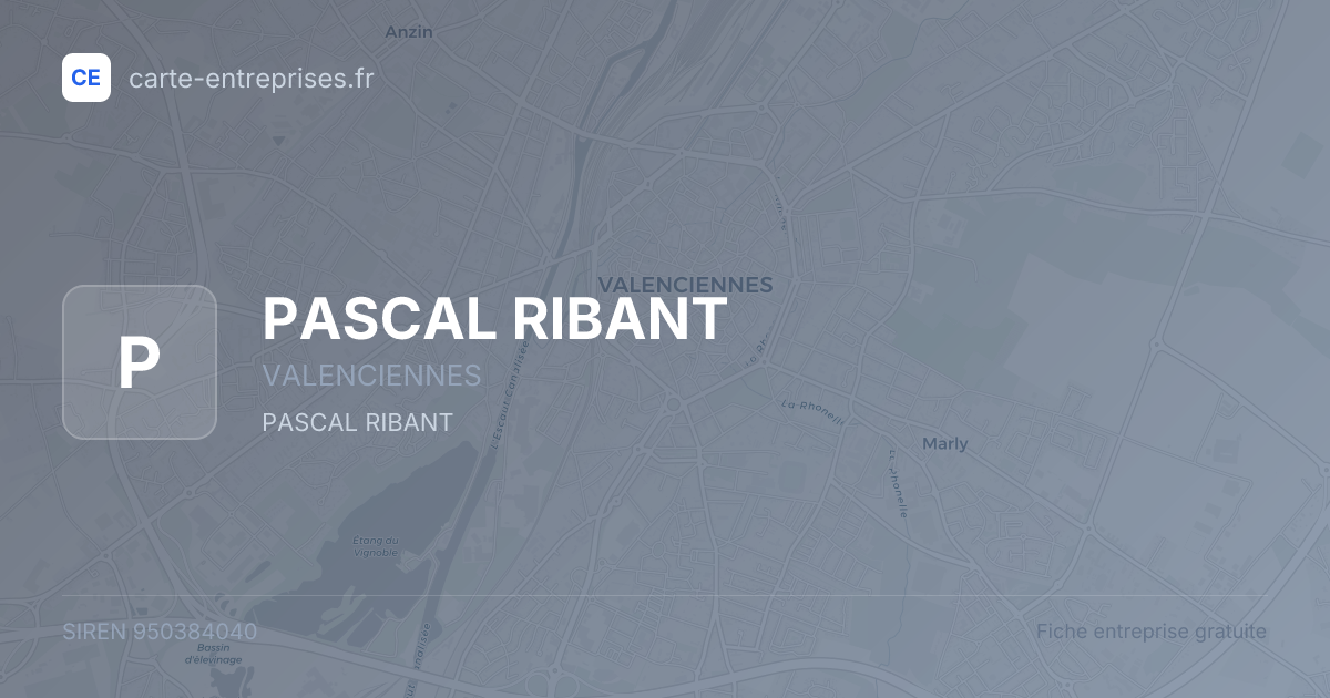 PASCAL RIBANT — 950384040 — fiche entreprise