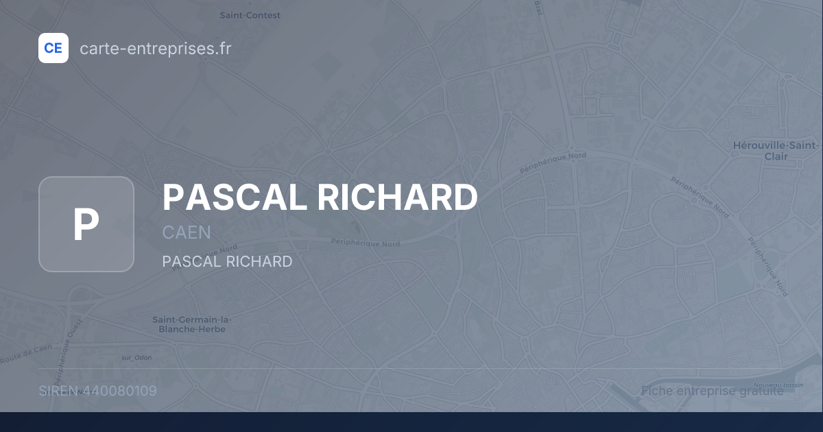 PASCAL RICHARD — 440080109 — fiche entreprise
