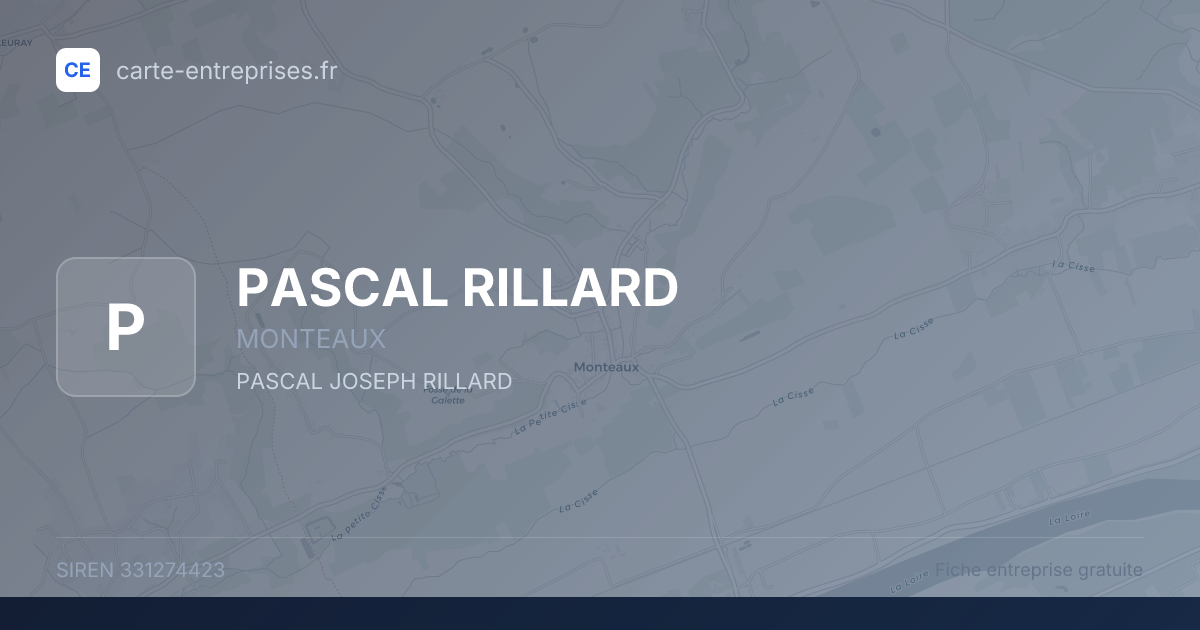 PASCAL RILLARD — 331274423 — fiche entreprise