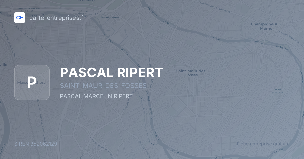 PASCAL RIPERT — 352062129 — fiche entreprise