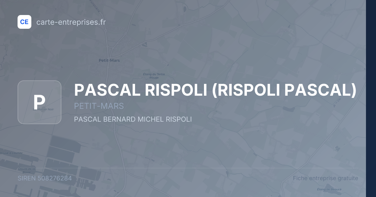PASCAL RISPOLI (RISPOLI PASCAL) — 508276284 — fiche entreprise