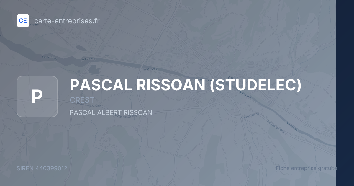 PASCAL RISSOAN (STUDELEC) — 440399012 — fiche entreprise