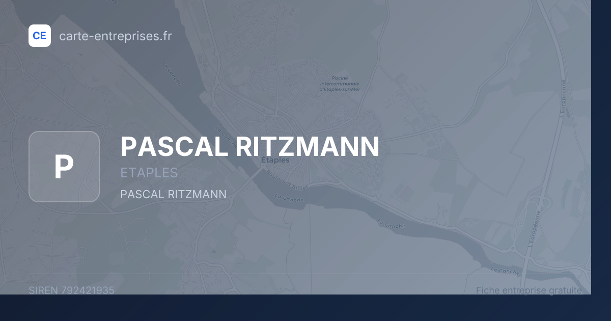 PASCAL RITZMANN — 792421935 — fiche entreprise