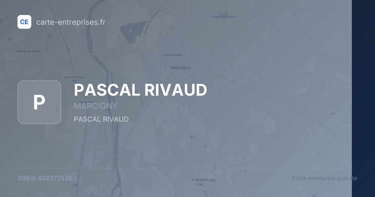 PASCAL RIVAUD — 404372526 — fiche entreprise