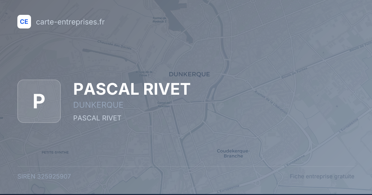 PASCAL RIVET — 325925907 — fiche entreprise