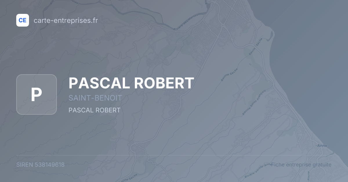 PASCAL ROBERT — 538149618 — fiche entreprise