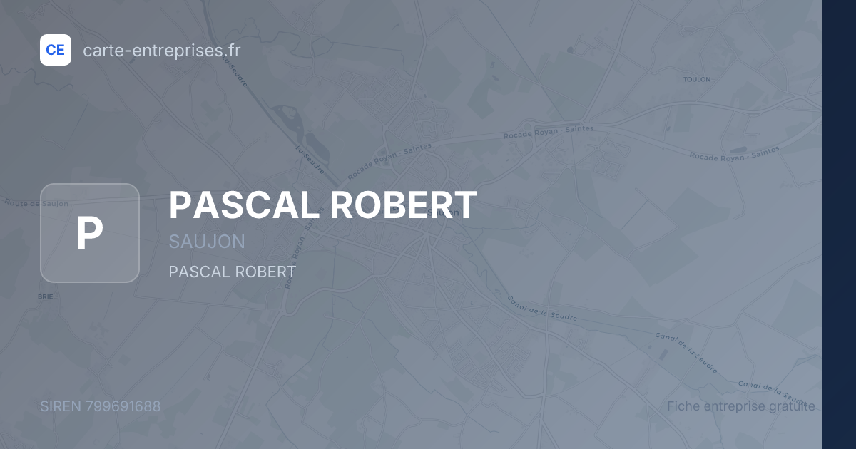PASCAL ROBERT — 799691688 — fiche entreprise