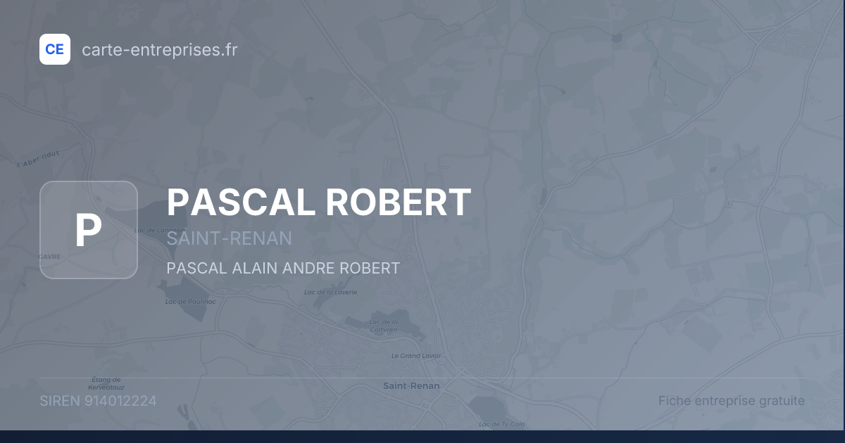 PASCAL ROBERT — 914012224 — fiche entreprise