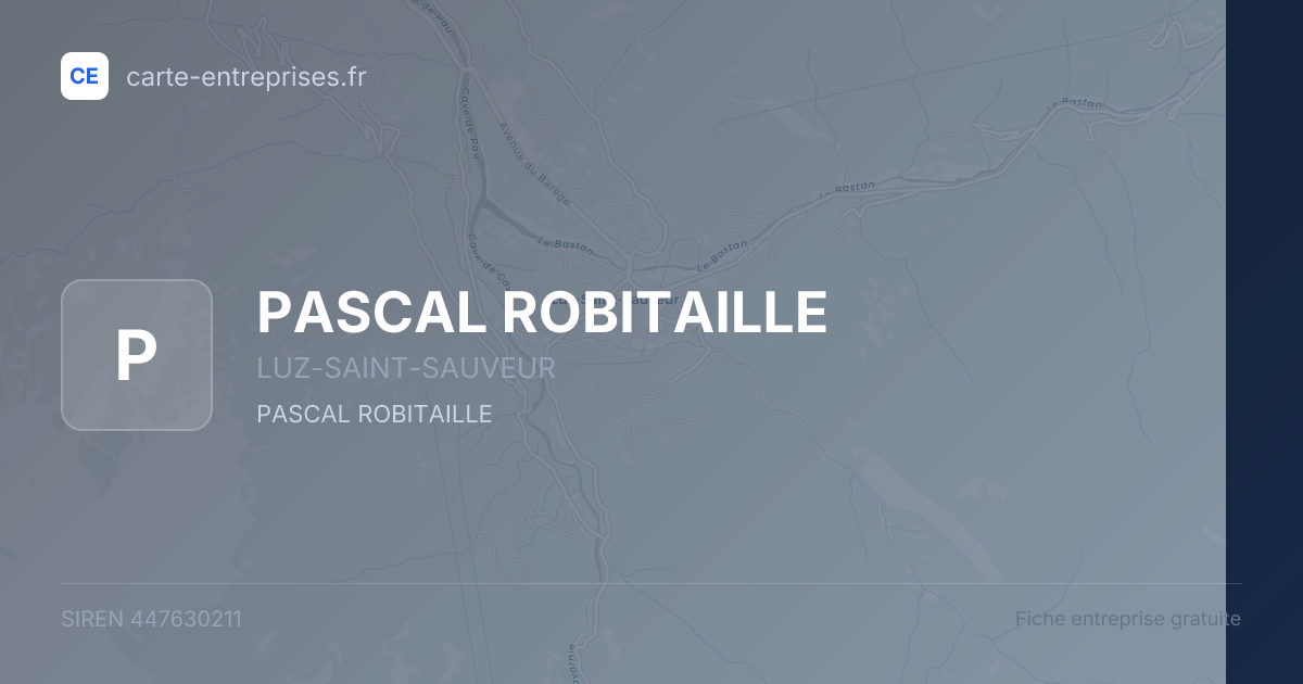 PASCAL ROBITAILLE — 447630211 — fiche entreprise