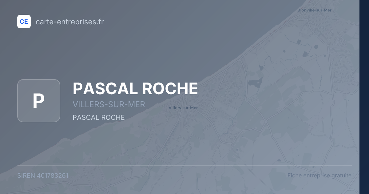PASCAL ROCHE — 401783261 — fiche entreprise