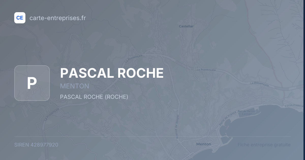 PASCAL ROCHE — 428977920 — fiche entreprise