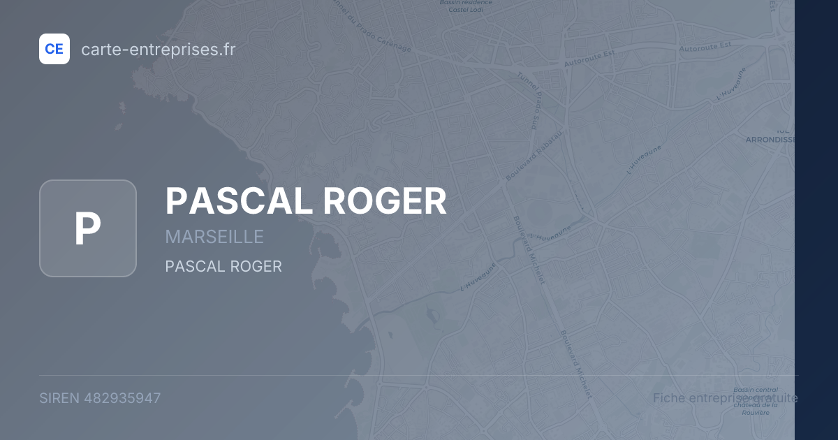 PASCAL ROGER — 482935947 — fiche entreprise
