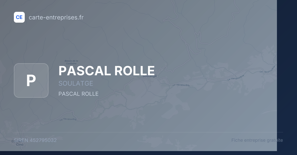 PASCAL ROLLE — 452795032 — fiche entreprise
