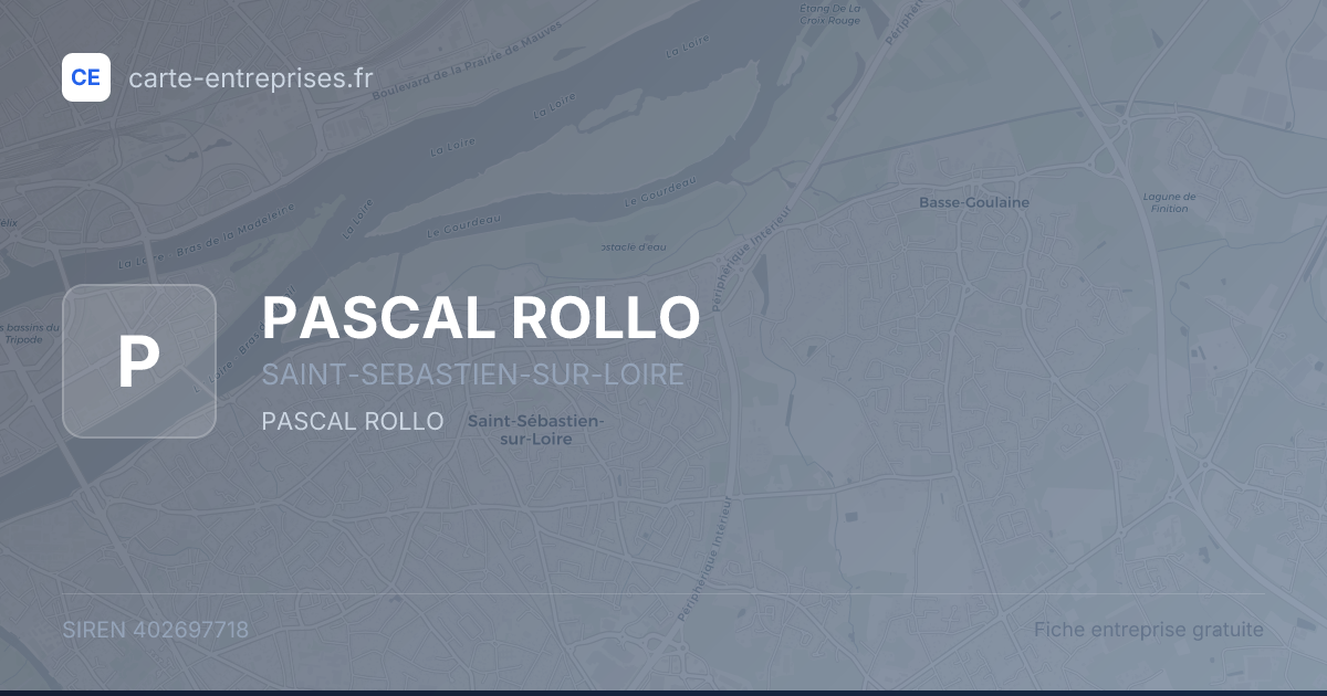 PASCAL ROLLO — 402697718 — fiche entreprise