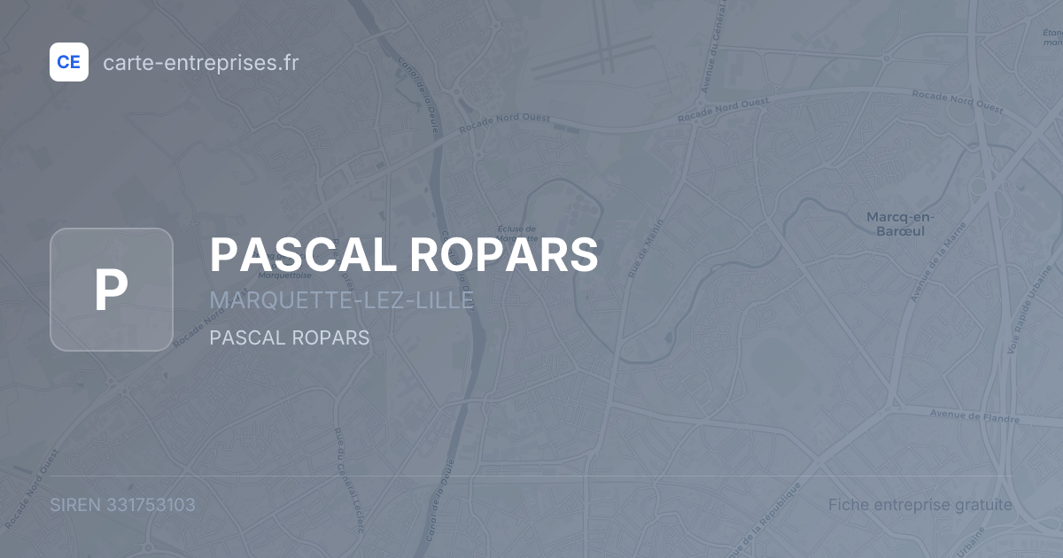 PASCAL ROPARS — 331753103 — fiche entreprise