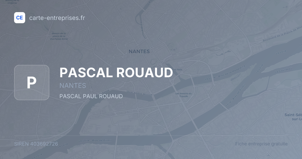 PASCAL ROUAUD — 403692726 — fiche entreprise