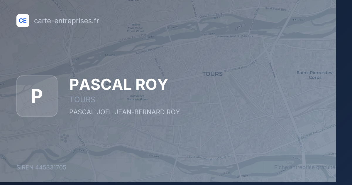 PASCAL ROY — 445331705 — fiche entreprise