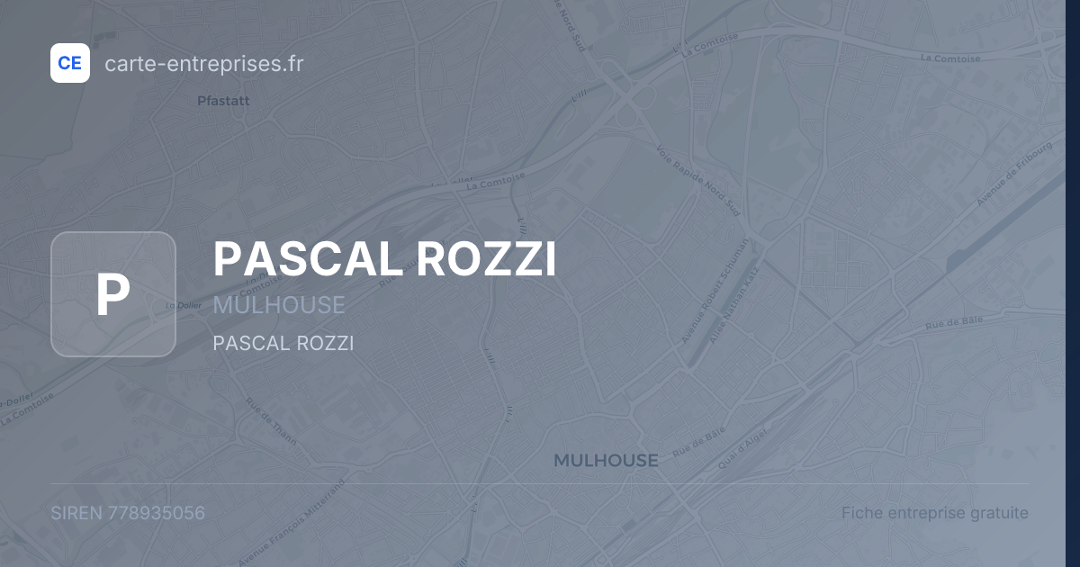 PASCAL ROZZI — 778935056 — fiche entreprise