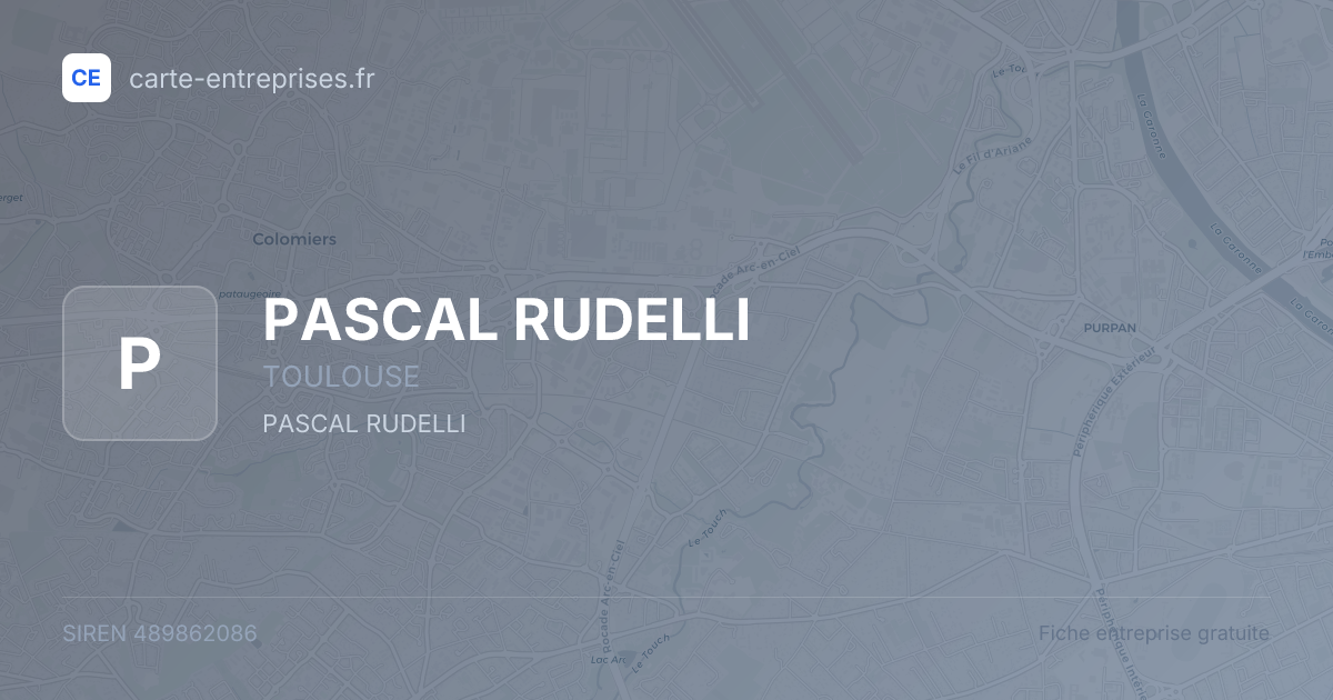 PASCAL RUDELLI — 489862086 — fiche entreprise