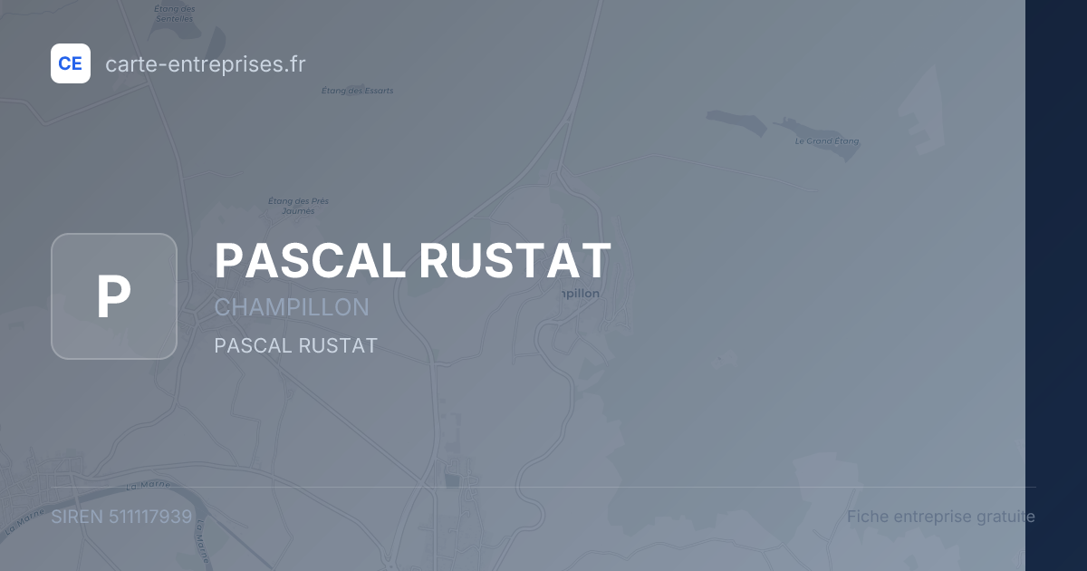 PASCAL RUSTAT — 511117939 — fiche entreprise