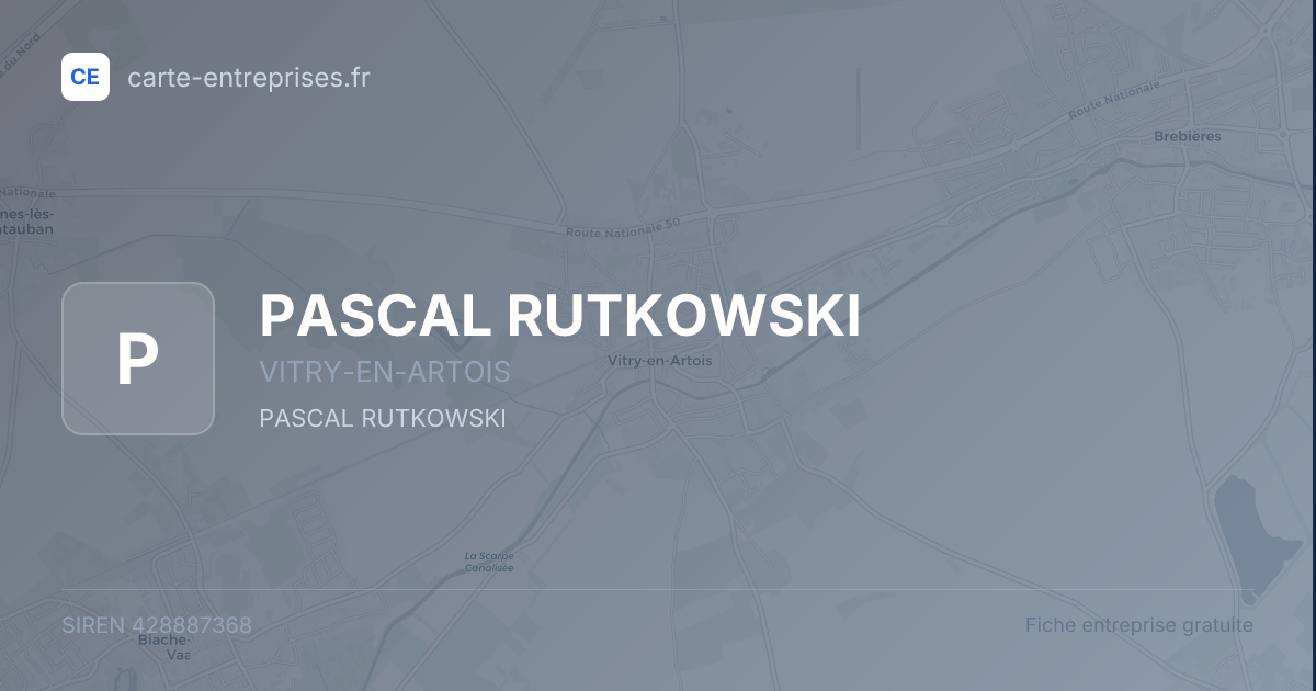 PASCAL RUTKOWSKI — 428887368 — fiche entreprise